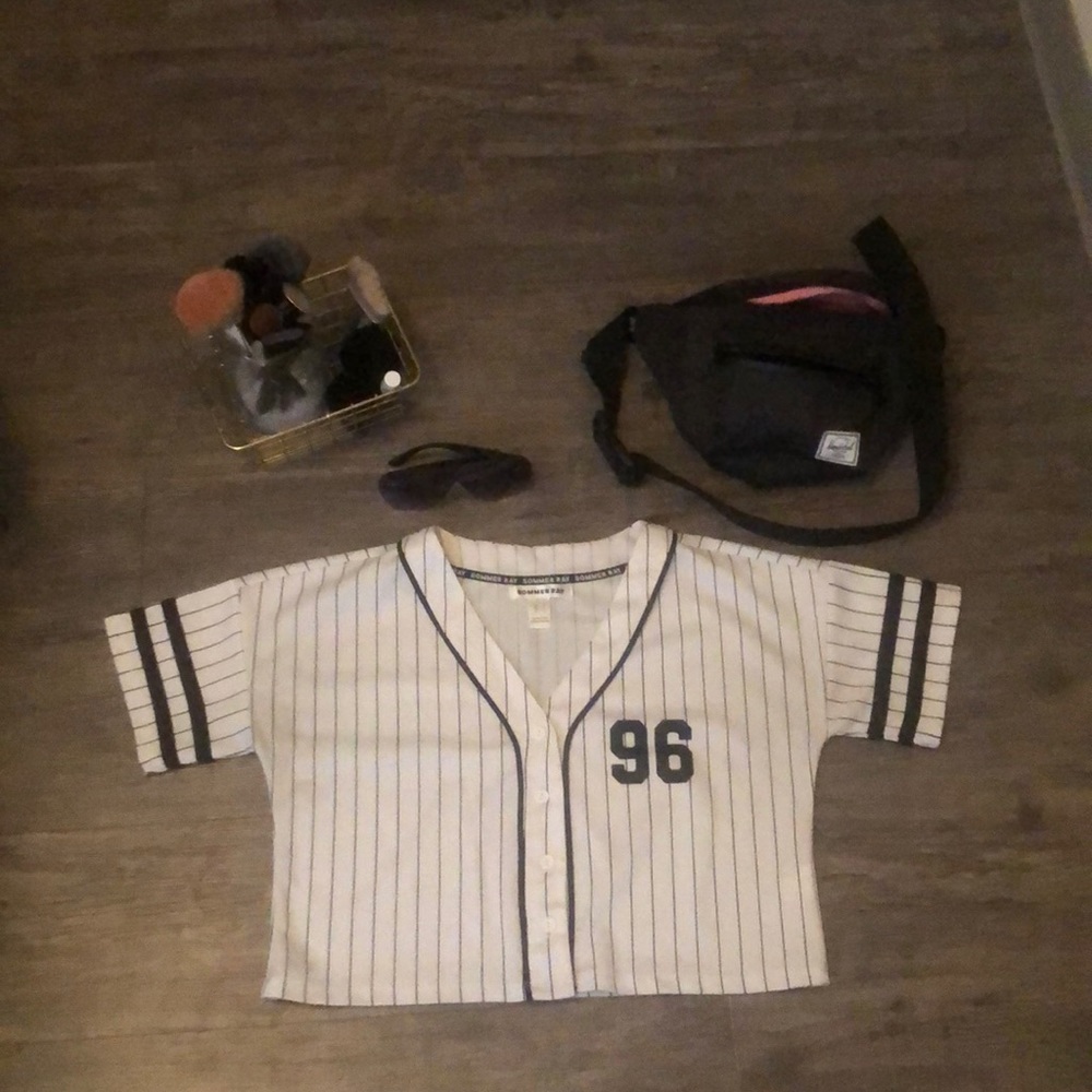 Original baseball crop top jersey